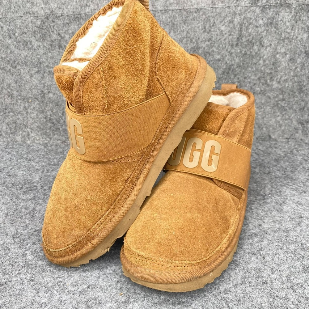 UGG Neumel II Graphic Boots 1110703K Waterproof Brown Suede Shearling SZ 5